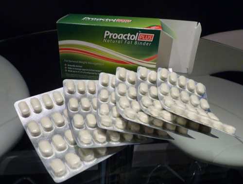 tablets and packaging of proactol plus diet pills